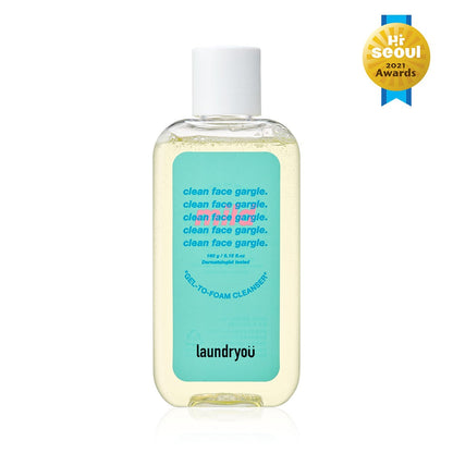 Clean Face Gargle Gel-to-Foam Cleanser Mild
+Pore Cleaning Brush