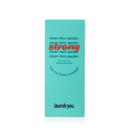 Clean Face Gargle Gel-to-Foam Cleanser Strong