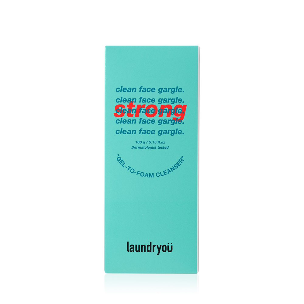 Clean Face Gargle Gel-to-Foam Cleanser Strong
+ Pore Cleaning Brush