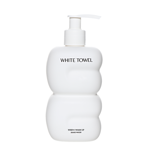 WHITE TOWEL HAND WASH WHEN I WASH UP