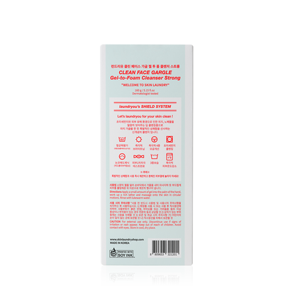 Clean Face Gargle Gel-to-Foam Cleanser Strong