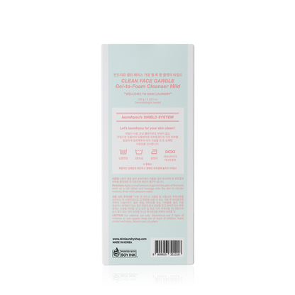 Clean Face Gargle Gel-to-Foam Cleanser Mild
+Pore Cleaning Brush